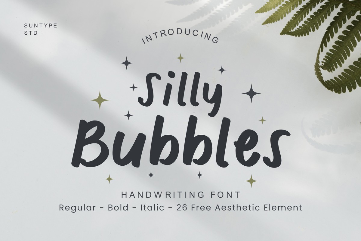 Font Silly Bubbles