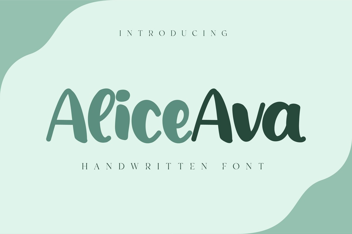 Font Alice Ava Handdrawn