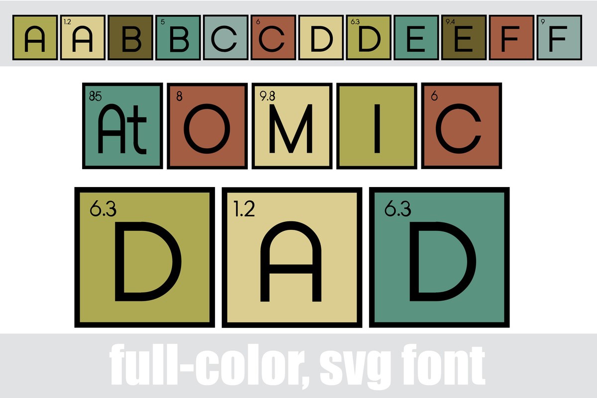 Font Atomic Dad CF