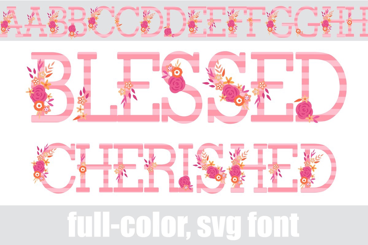 Font Blessed Cherished CF