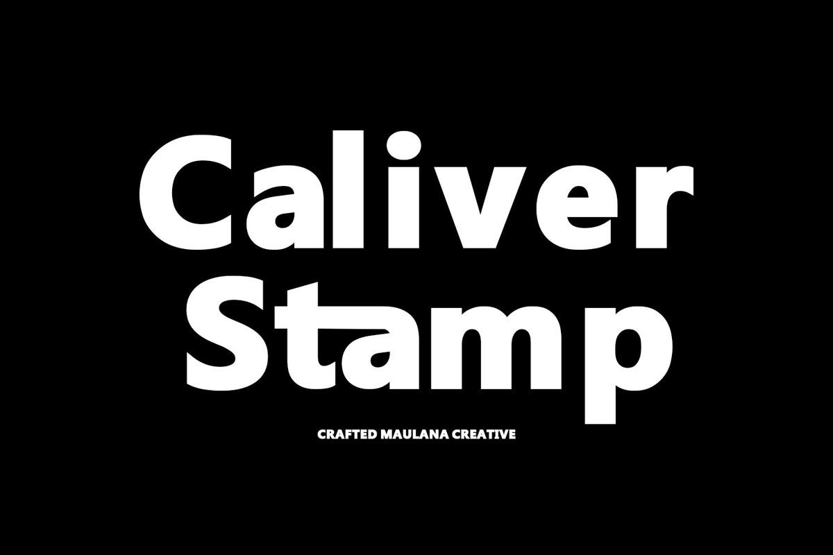 Font Caliver Stamp