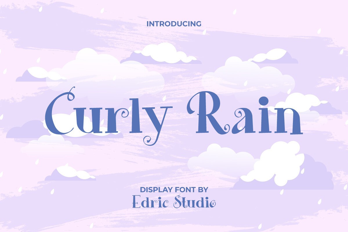 Font Curly Rain