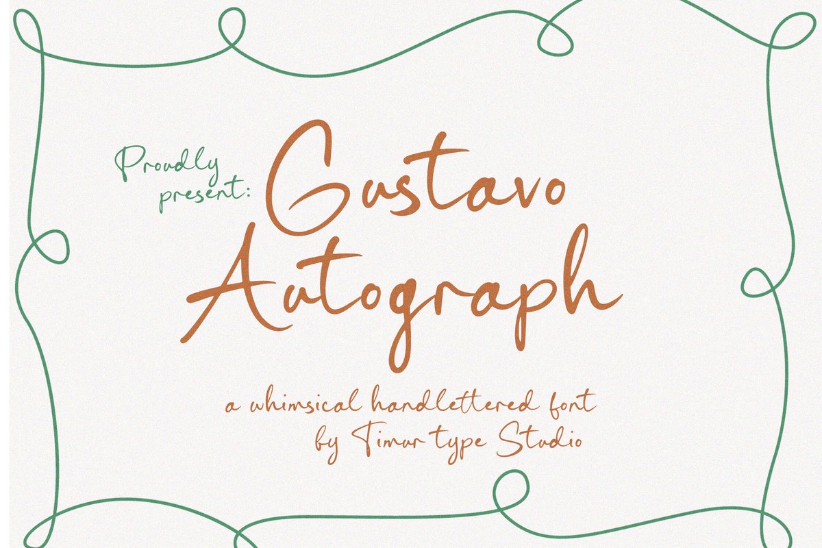 Font Gustavo Autograph