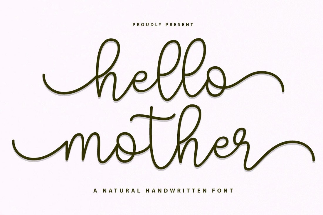 Font Hello Mother Script