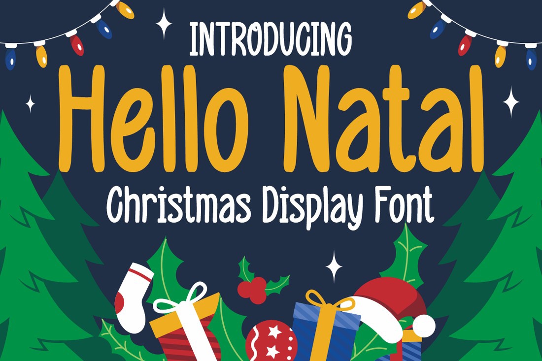 Font Hello Natal