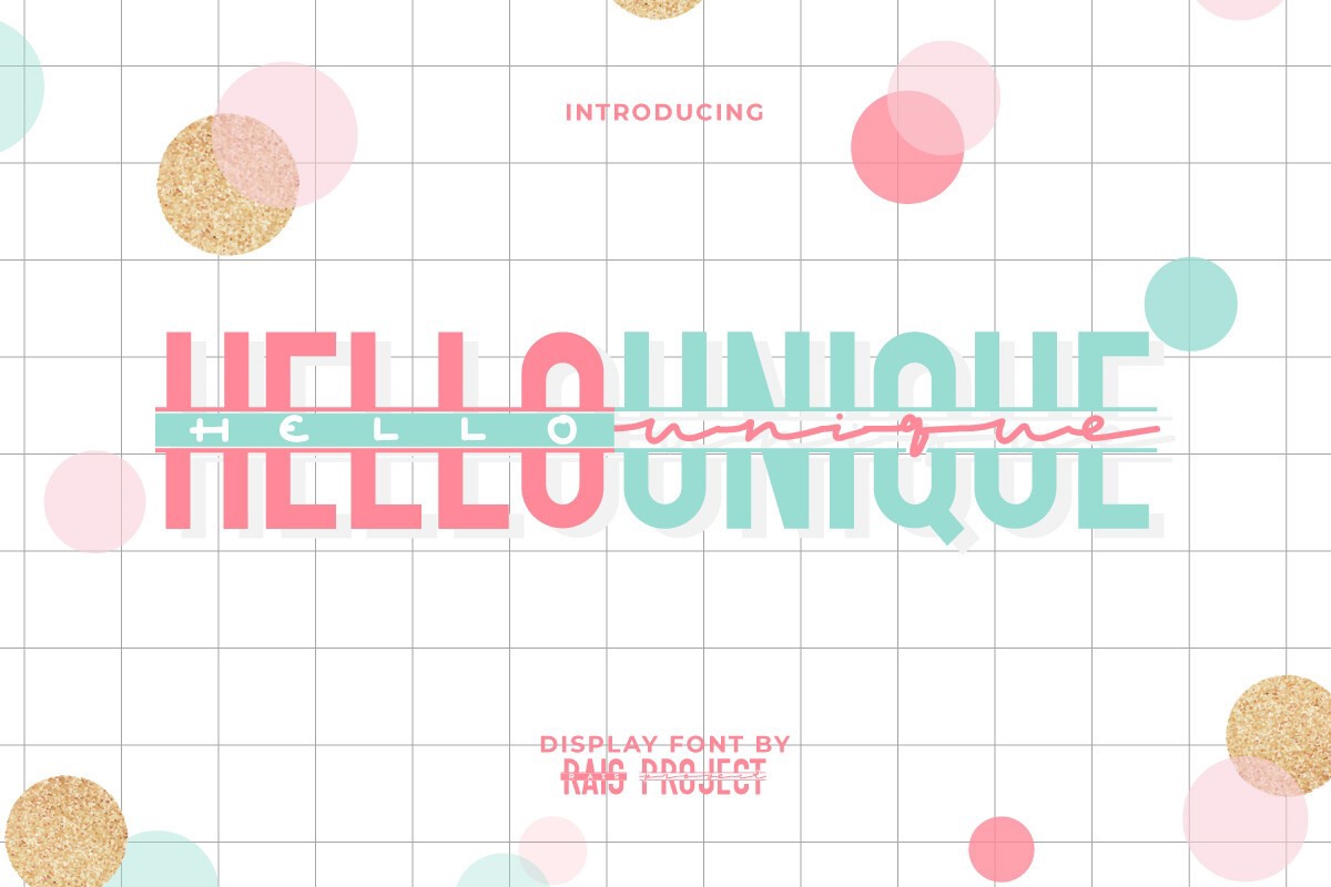 Font Hello Unique