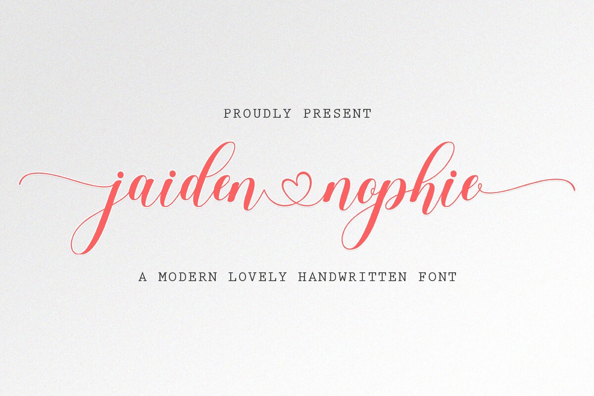 Font Jaiden Nophie