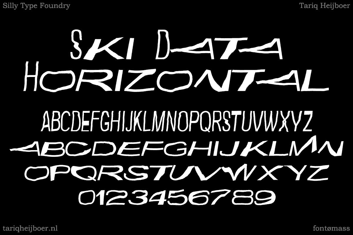 Font Ski Data Horizontal
