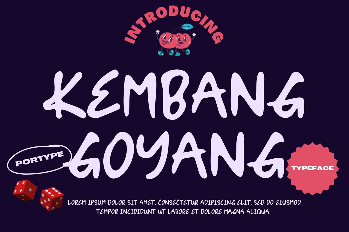 Font Kembang Goyang