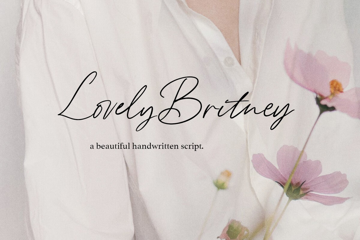 Font Lovely Britney
