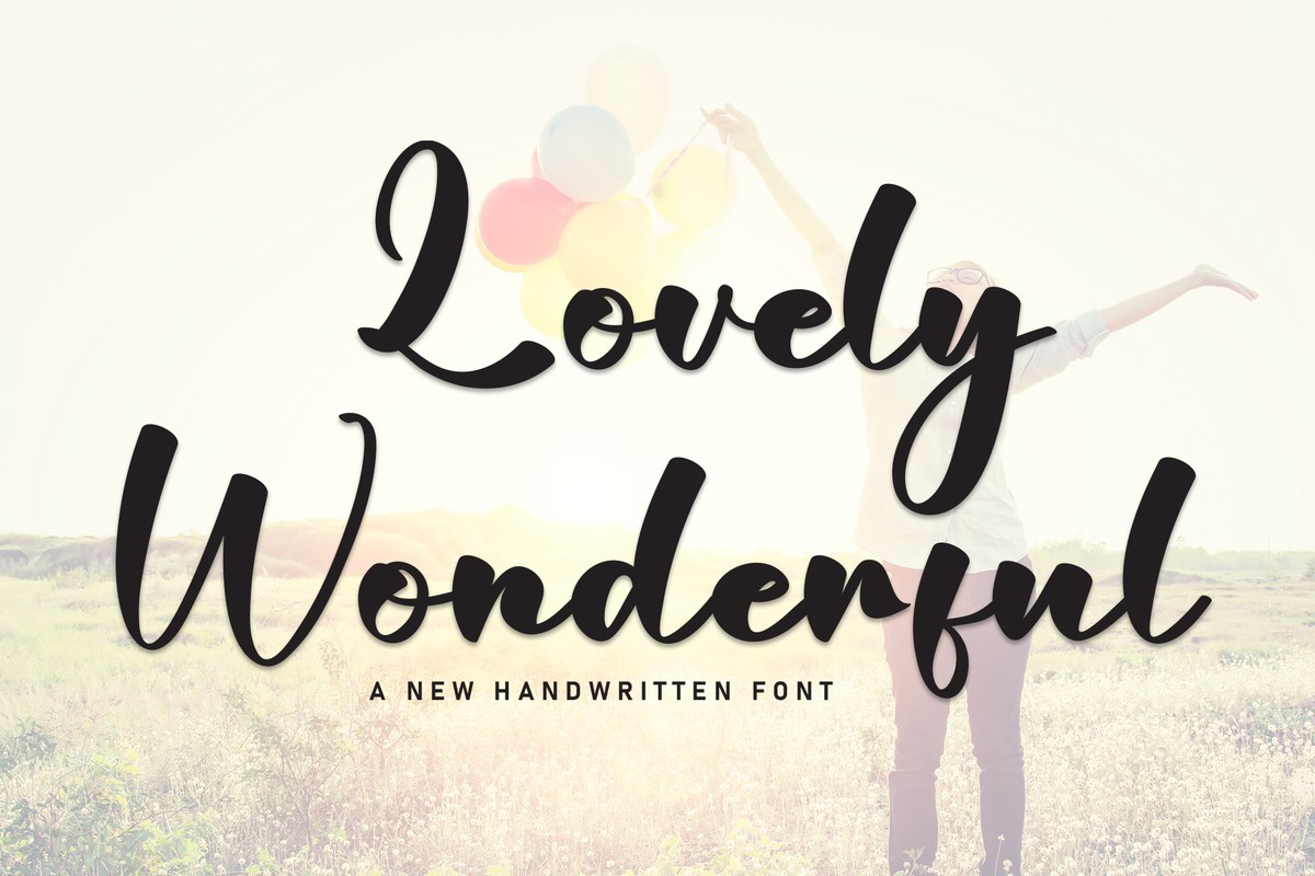 Font Lovely Wonderful