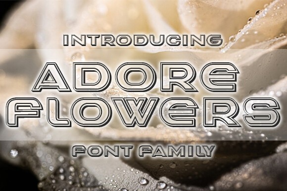 Font Adore Flowers