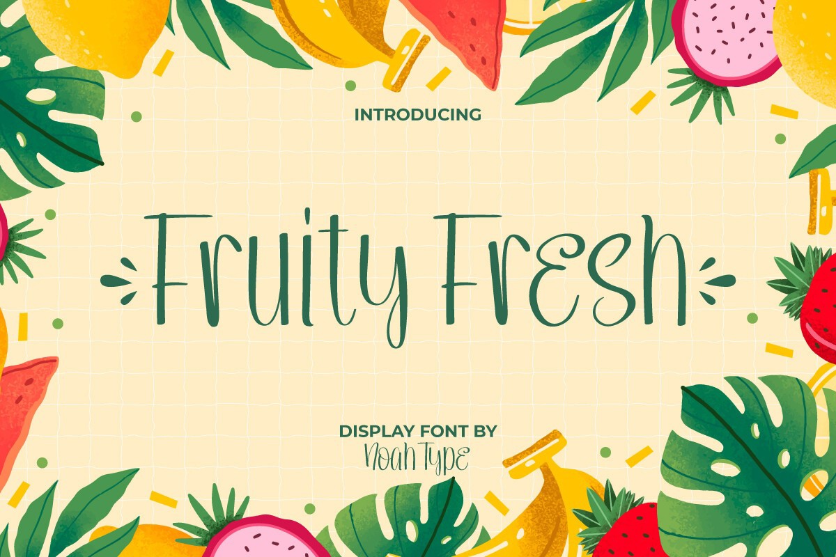 Font Fruity Fresh