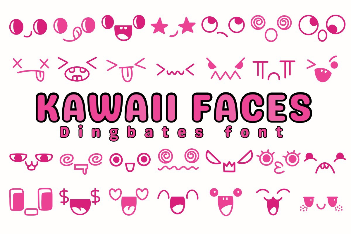 Font Kawaii Faces