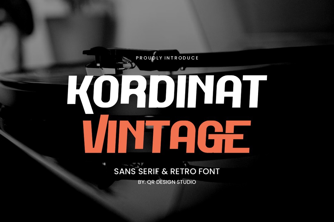 Font Kordinat Vintage