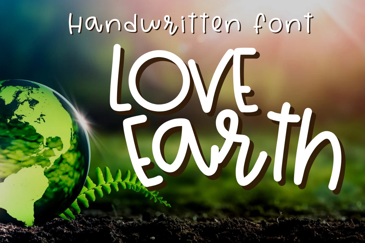 Font Love Earth