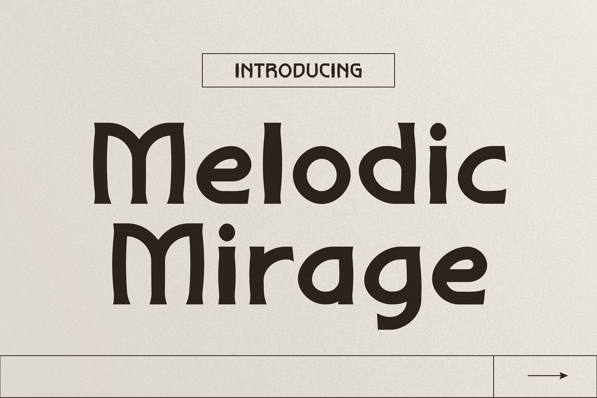 Font Melodic Mirage