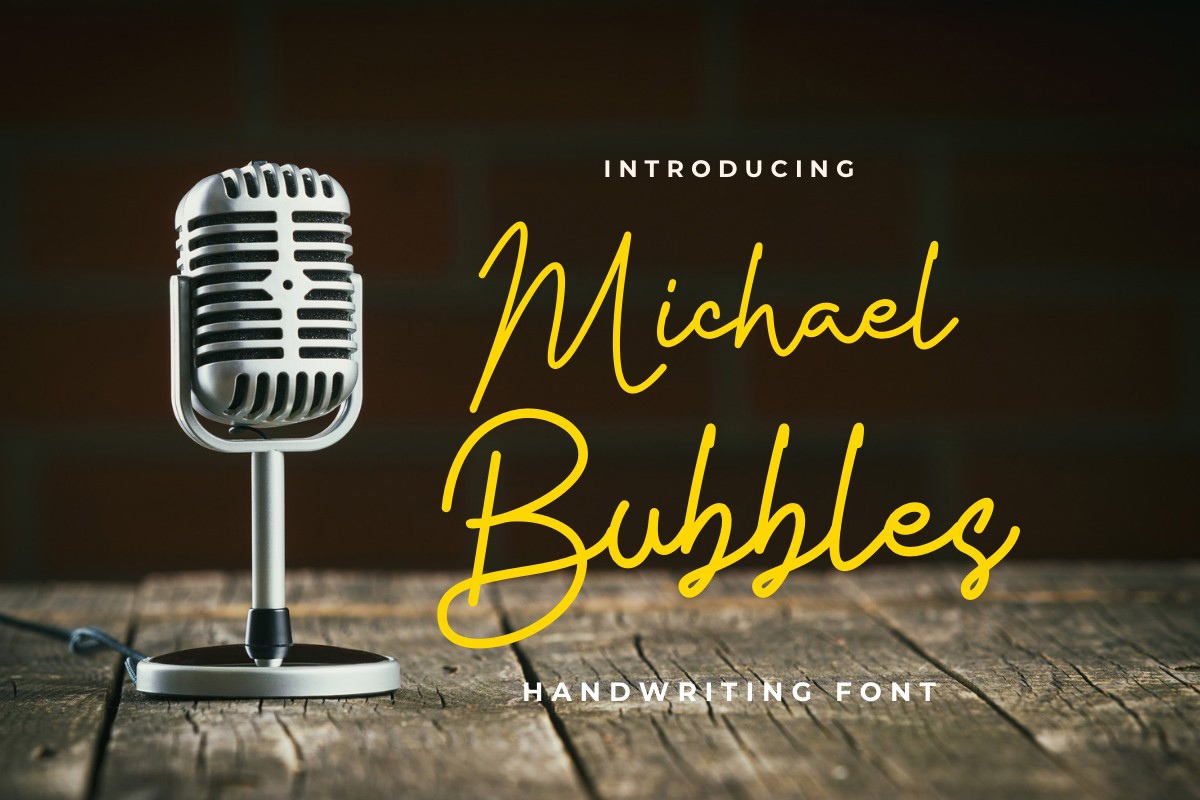 Font Michael Bubbles