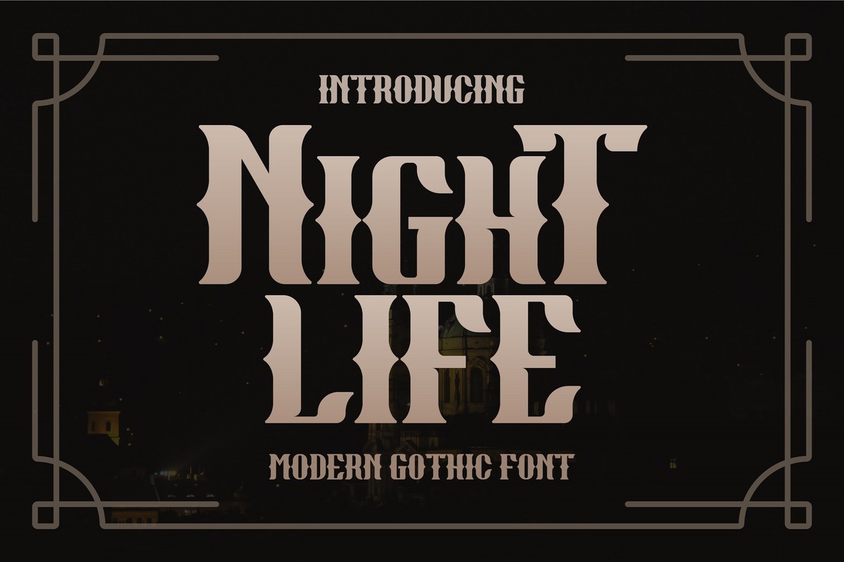 Font Night Life