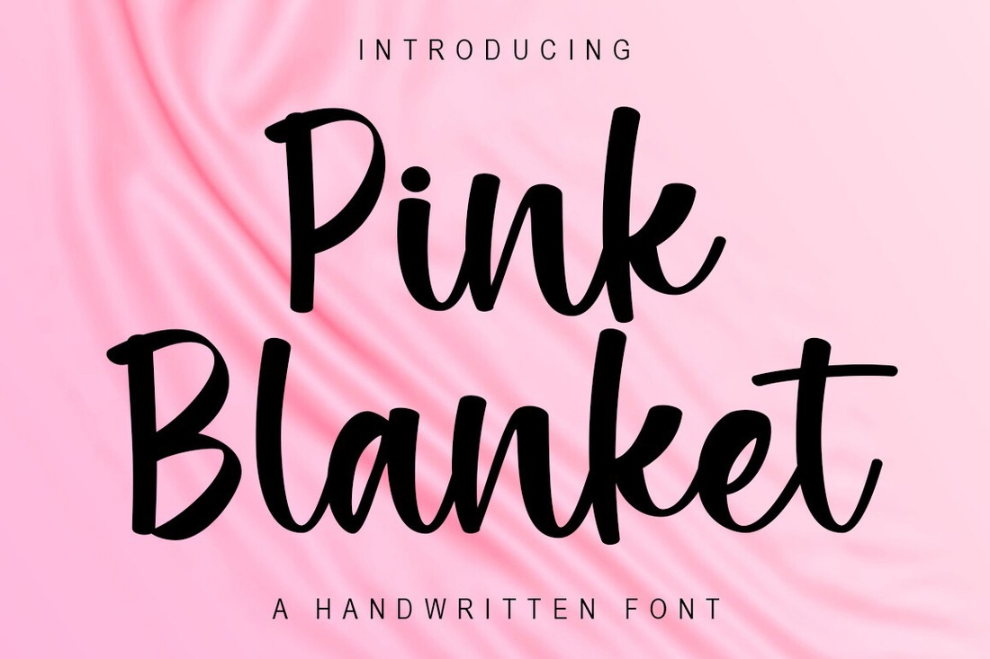 Font Pink Blanket