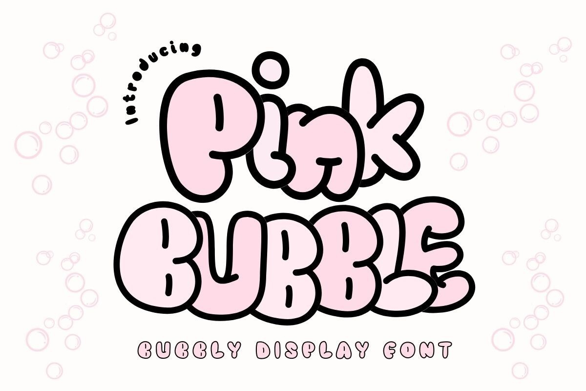 Font Pink Bubble