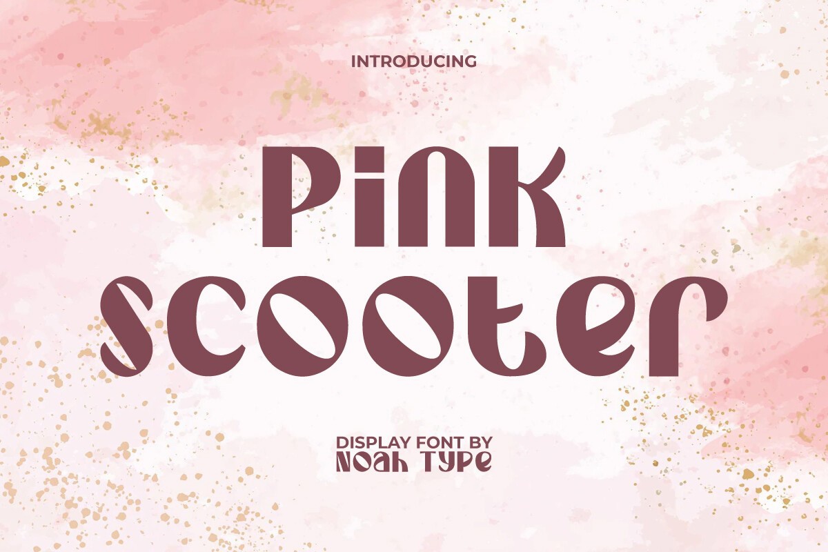 Font Pink Scooter