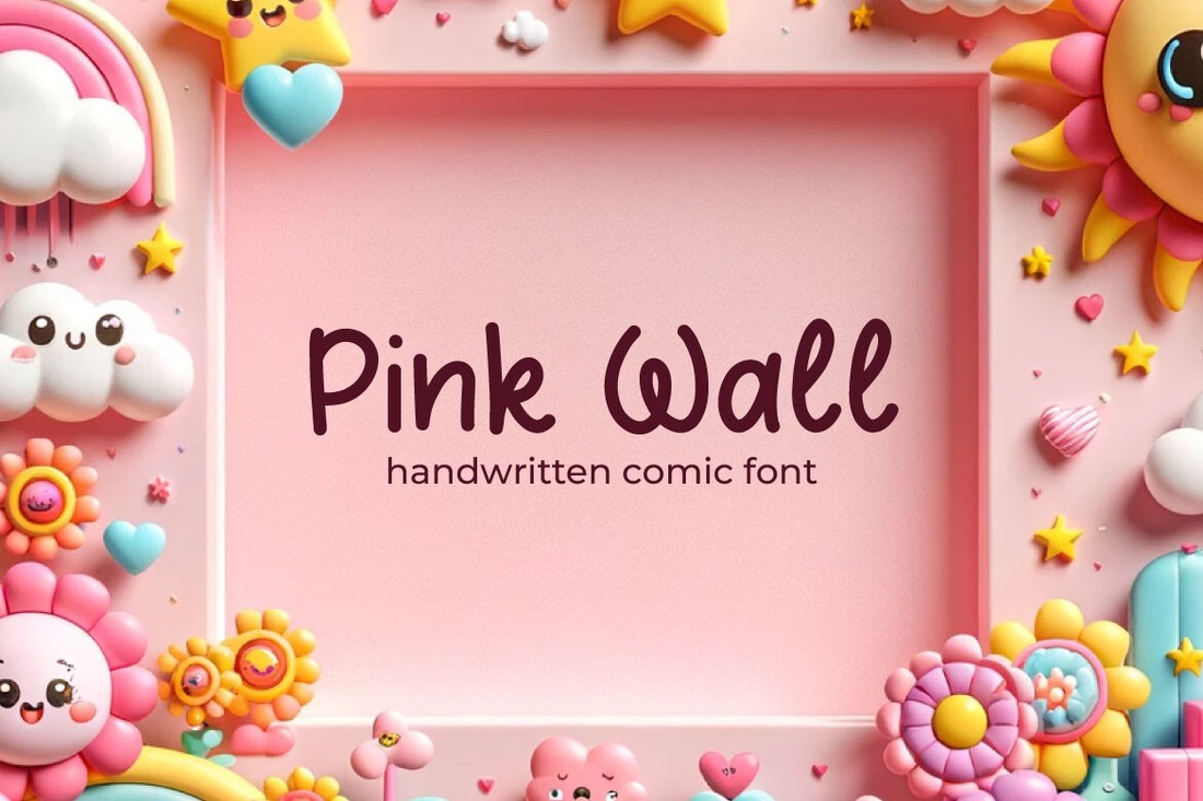 Font Pink Wall