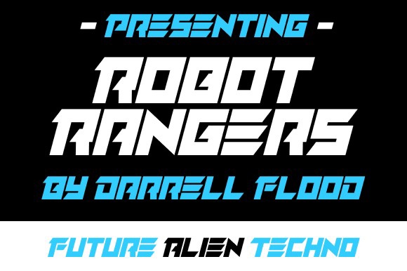 Font Robot Rangers