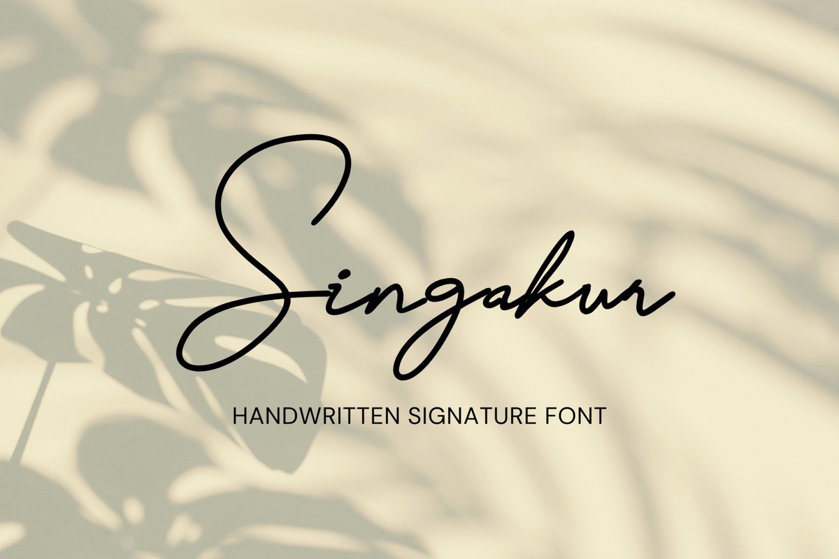 Font Singakur