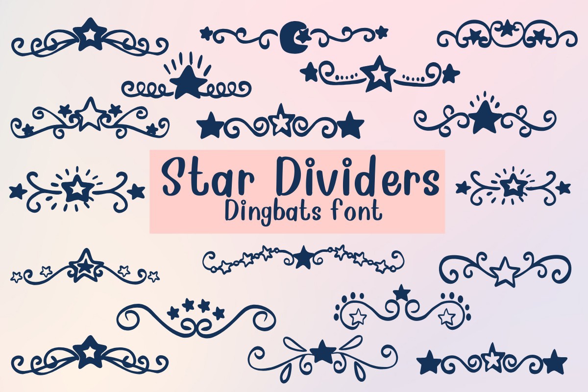 Font Star Dividers