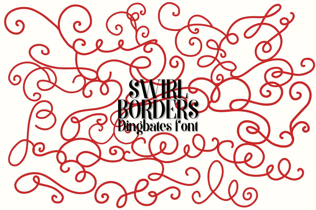 Font Swirl Borders