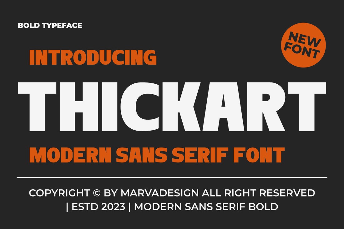 Font Thickart