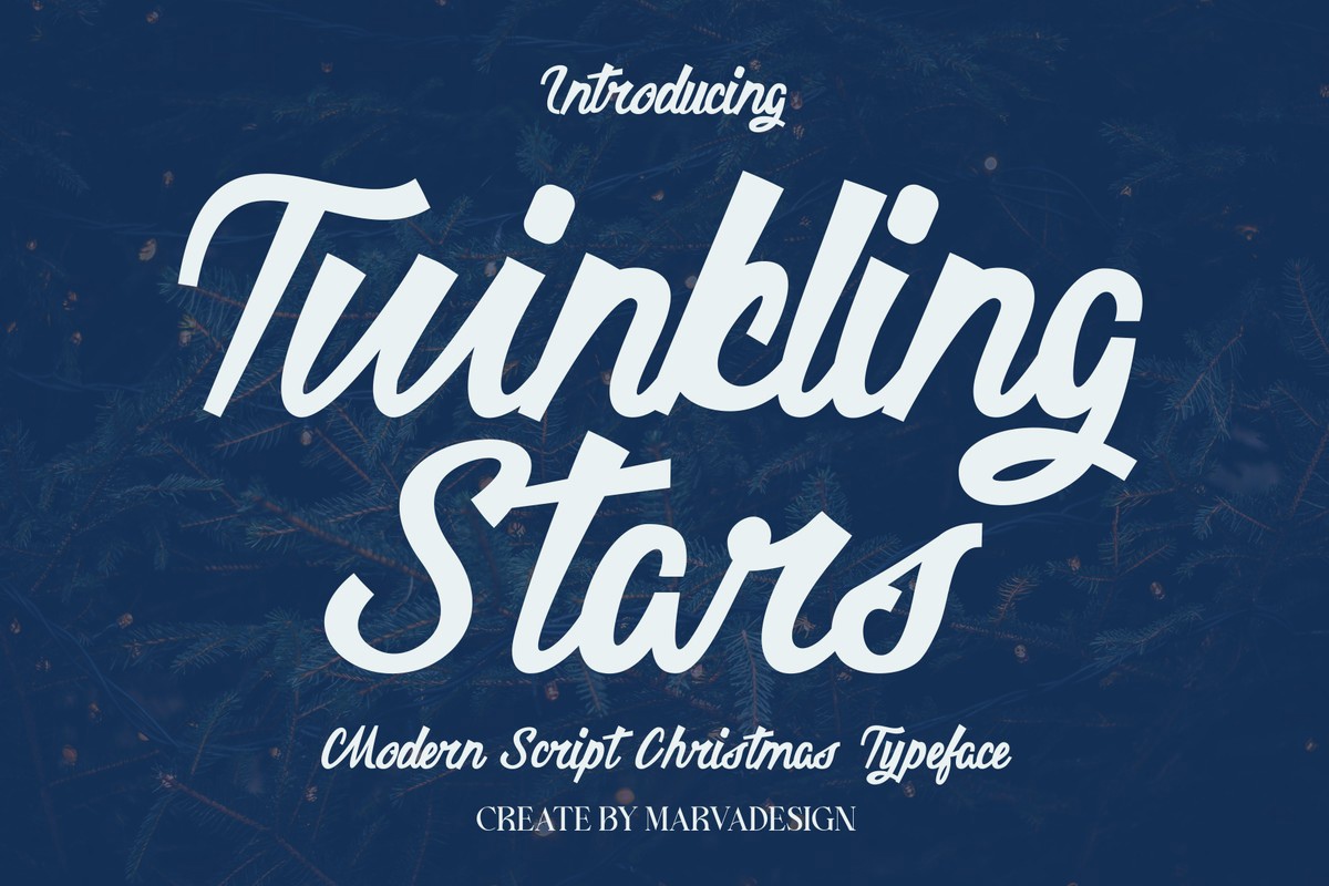 Font Twinkling Stars