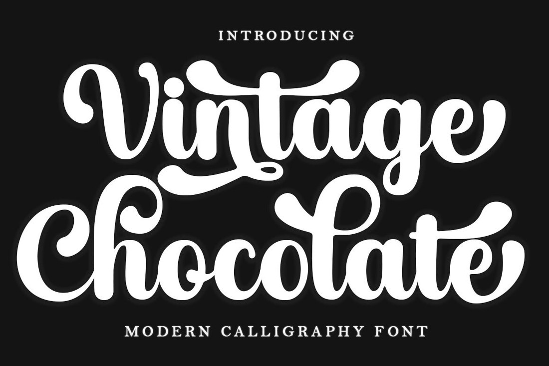 Font Vintage Chocolate Script