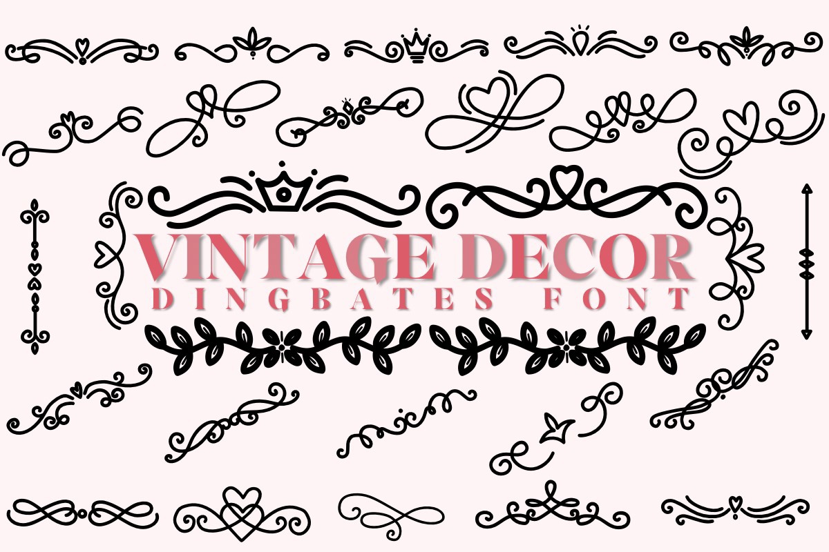 Font Vintage Decor