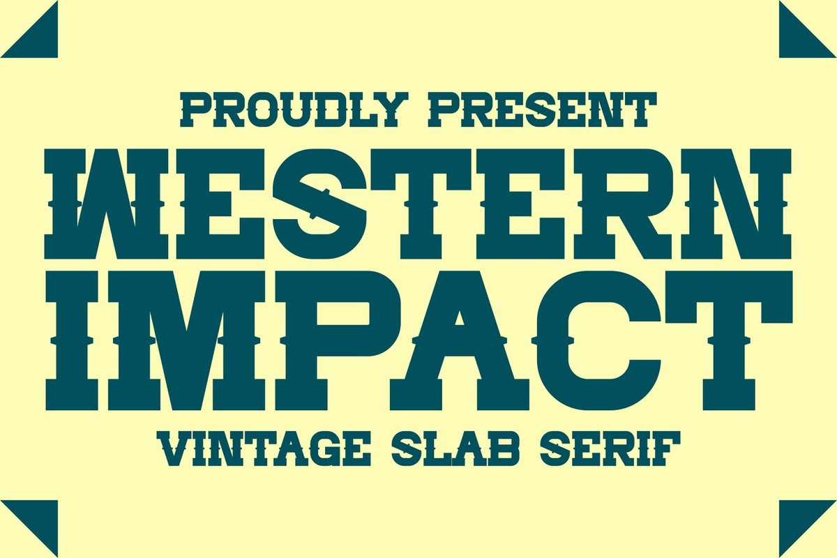 Font Western Impact