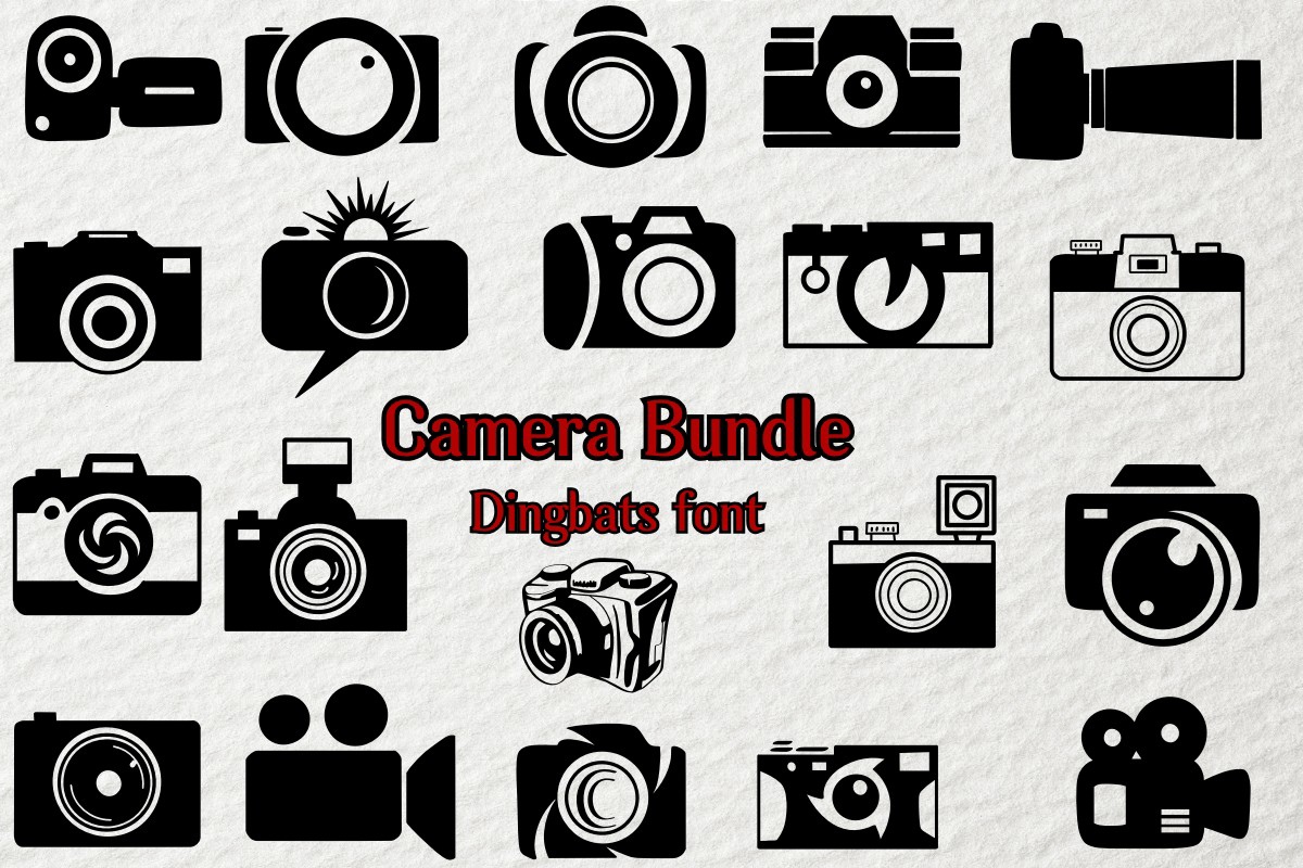 Font Camera Bundle