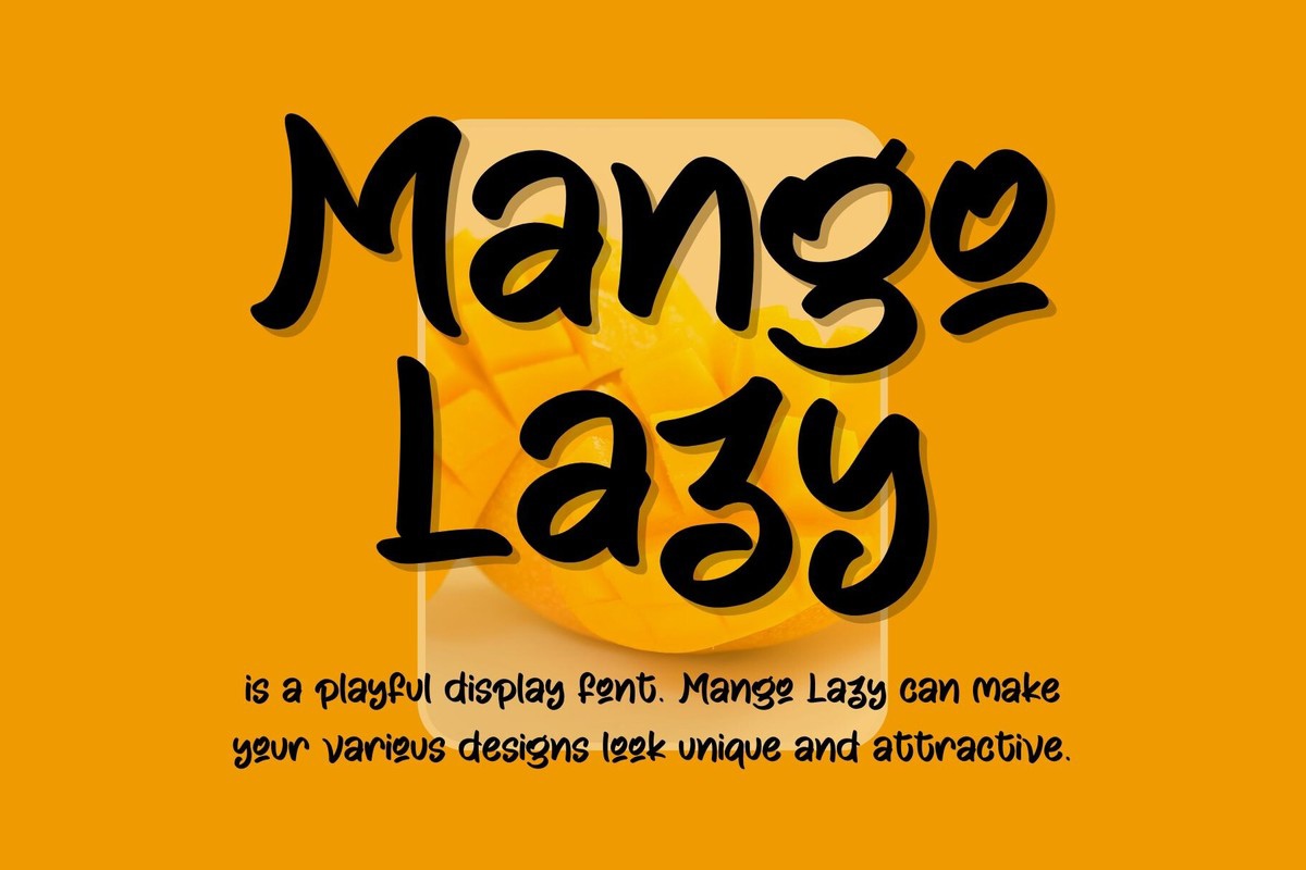 Font Mango Lazy