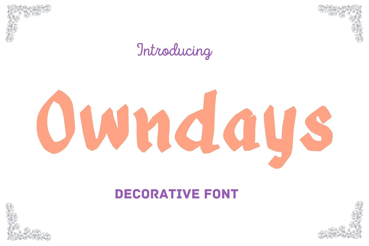 Font OwnDays
