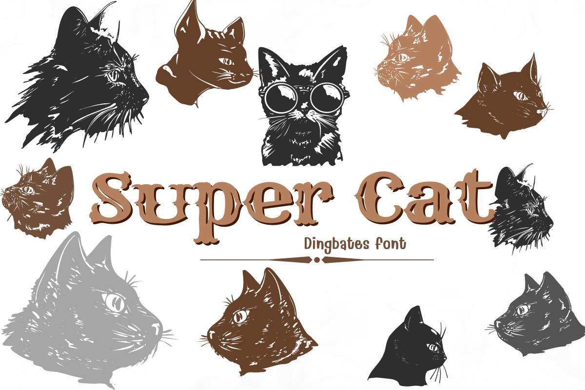 Font Super Cat