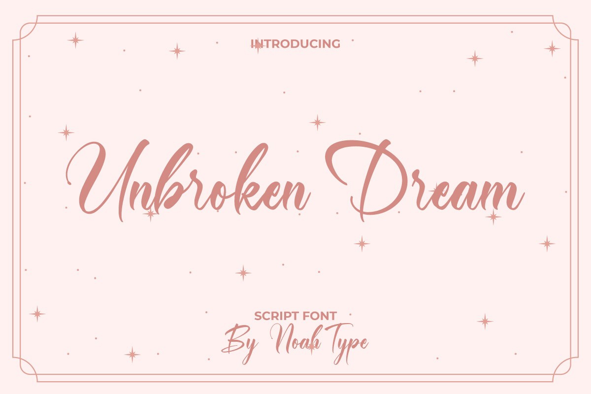 Font Unbroken Dream