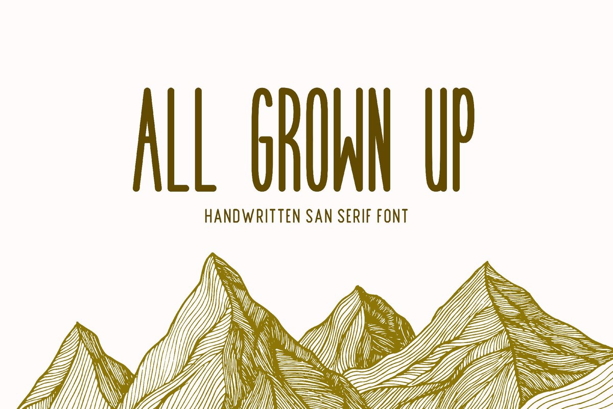 Font All Grown Up