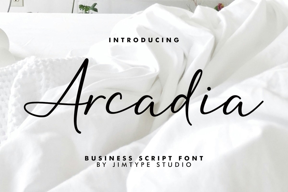 Font Arcadia Script