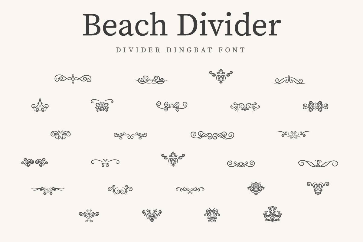 Font BeachDivider