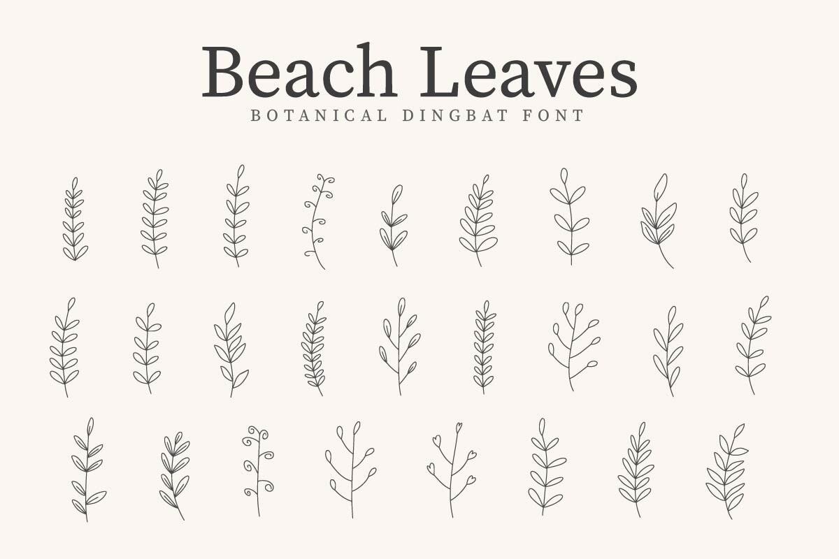 Font BeachLeave