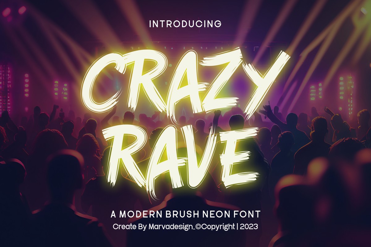 Font Crazy Rave