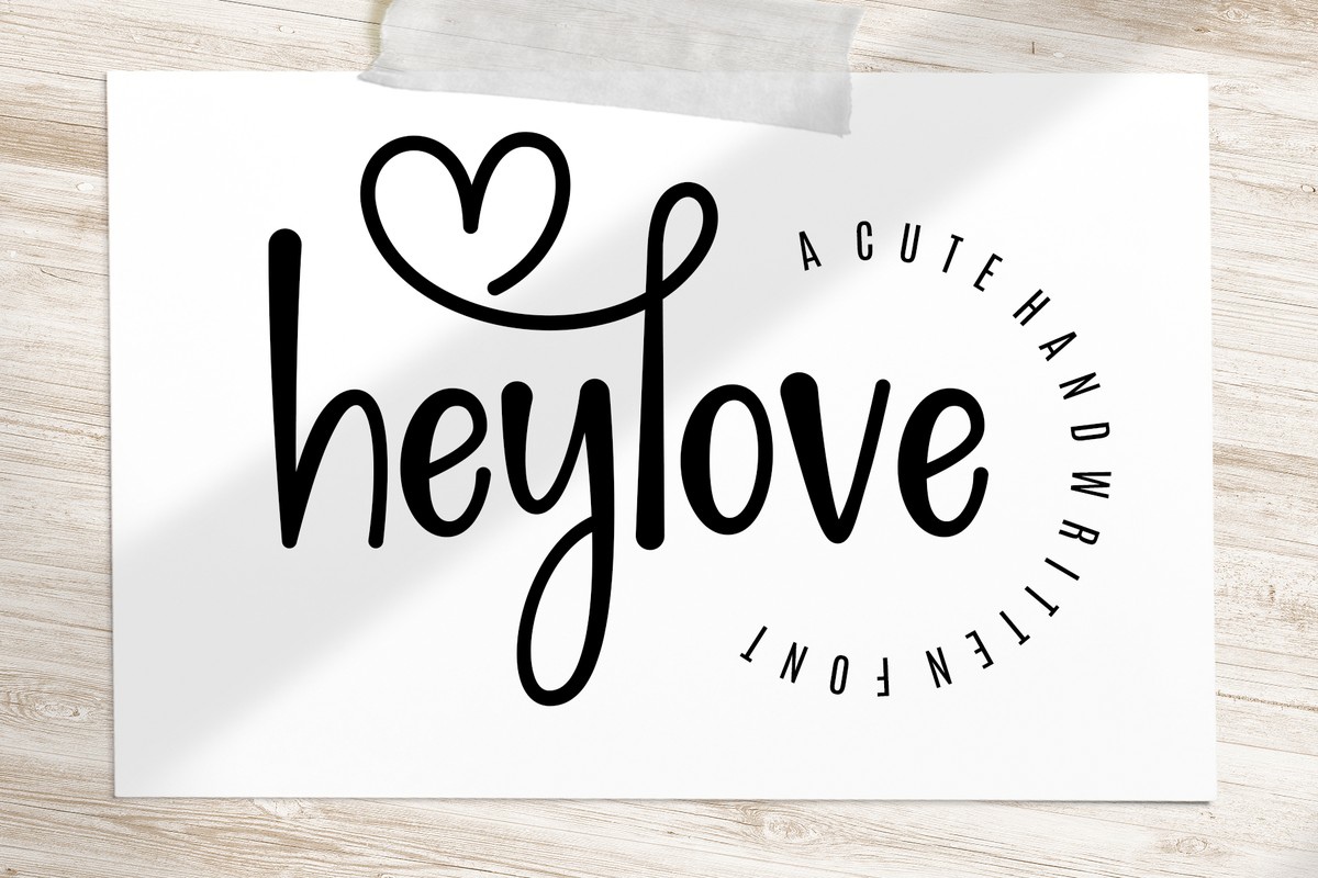 Font Hey Love