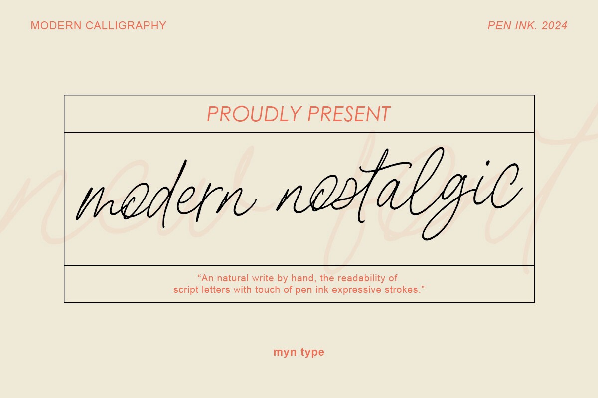Font Modern Nostalgic