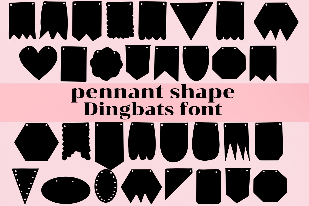 Font Pennant Shape