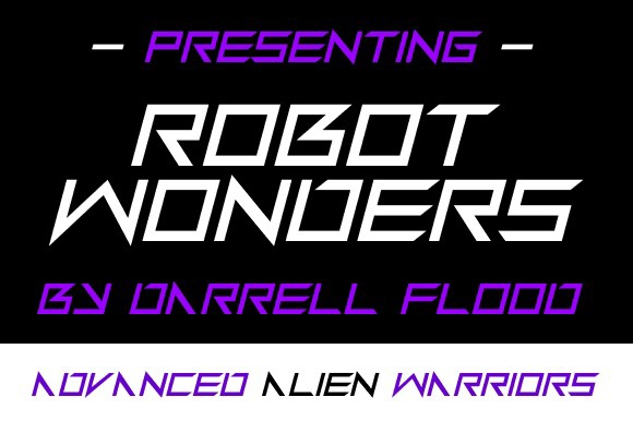 Font Robot Wonders